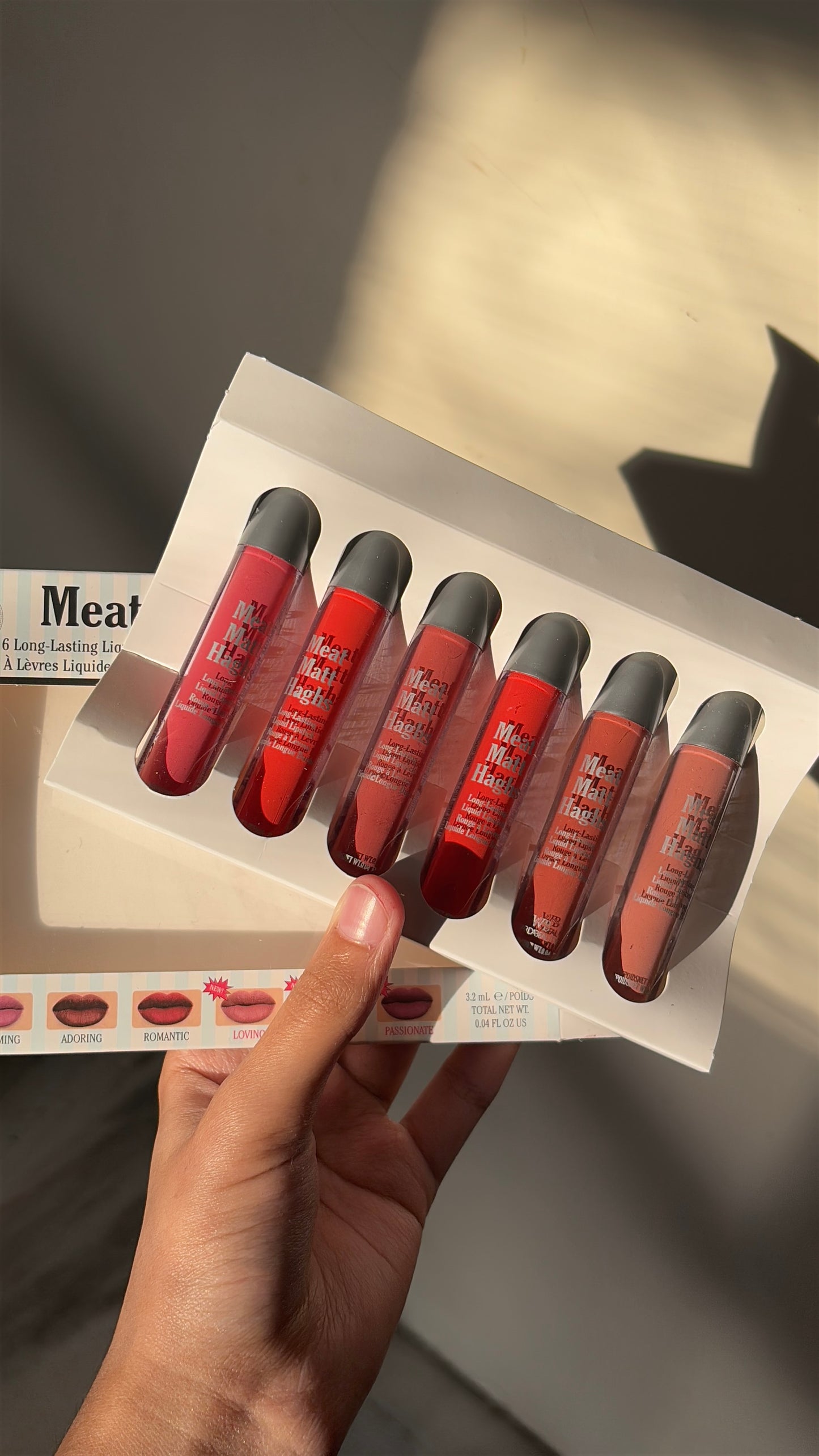 Set of 6 liquid Matte lipsticks