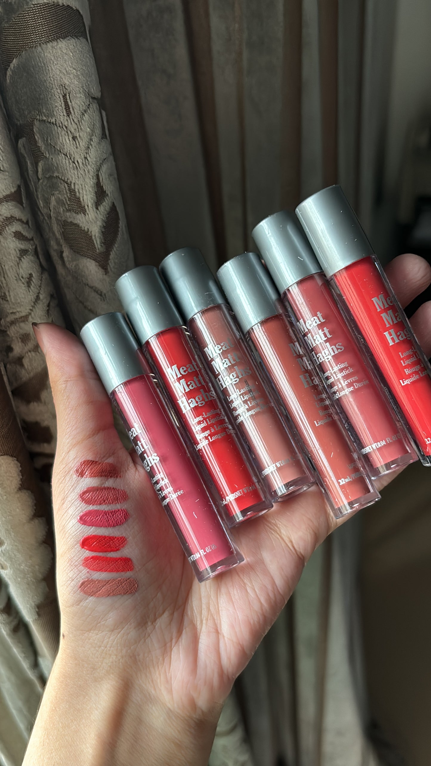 Set of 6 liquid Matte lipsticks