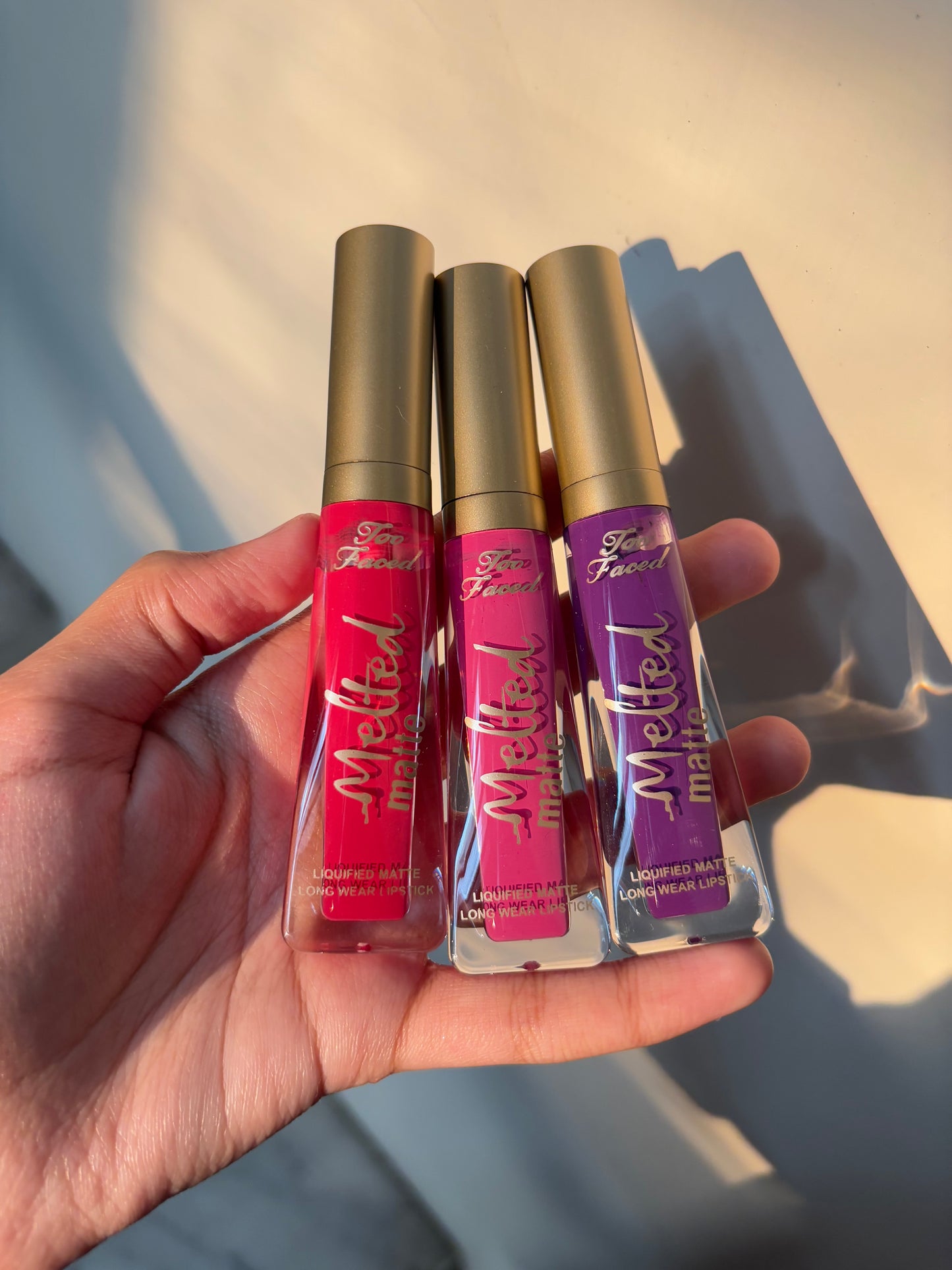 Set of 3 liquid matte lipsticks